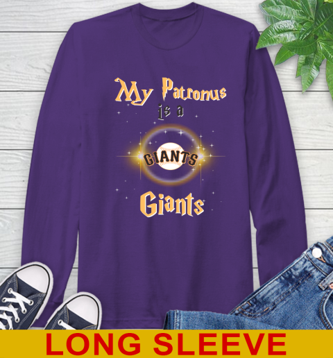 MLB Baseball Harry Potter My Patronus Is A San Francisco Giants Long Sleeve T-Shirt 5