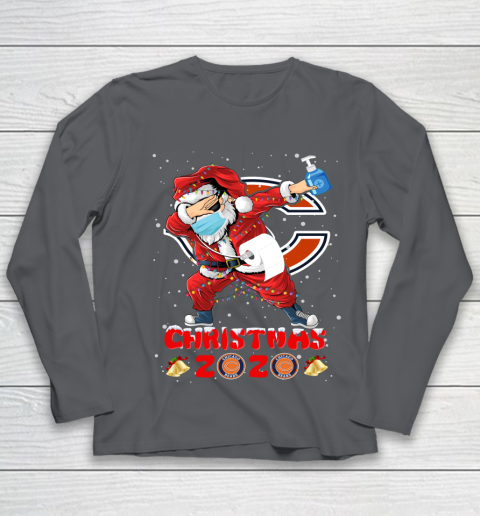 Chicago Bears Funny Santa Claus Dabbing Christmas 2020 NFL Youth Long Sleeve 6