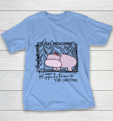 I Want A Hippopotamus For Christmas Hippo for Kid Women Men Youth T-Shirt 7