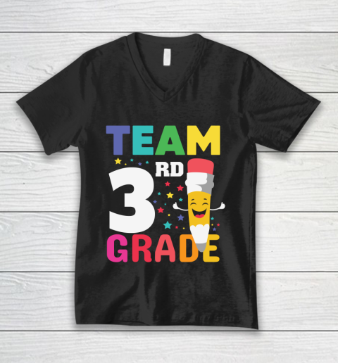 Back To School Shirt Team 3rd grade V-Neck T-Shirt