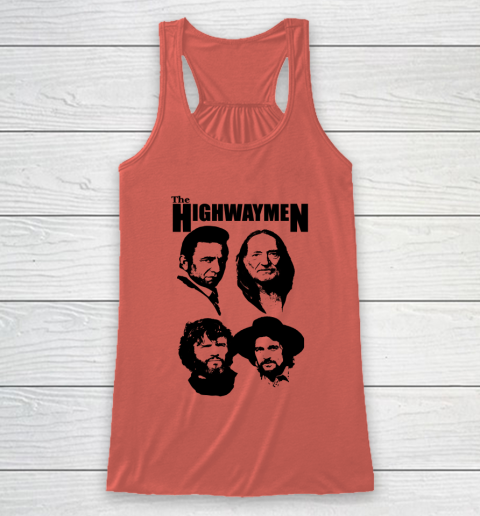 Willie Nelson Johnny Cash Outlaw Country Super Group The Highwaymen Racerback Tank 2