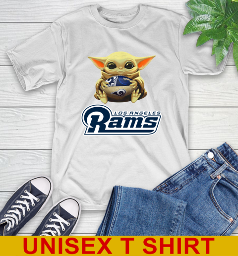 NFL Football Los Angeles Rams Baby Yoda Star Wars Shirt T-Shirt