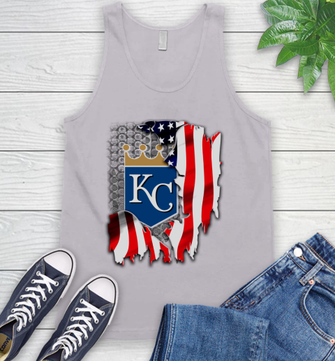 Kansas City Royals MLB Baseball American Flag Tank Top 3