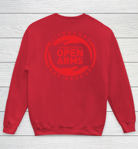 Open Arms Pep Guardiola - Print On Front And Back Youth Sweatshirt 8