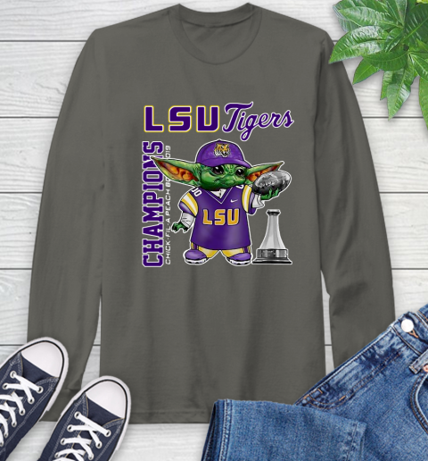 Baby Yoda LSU Tigers Champion Shirt 66