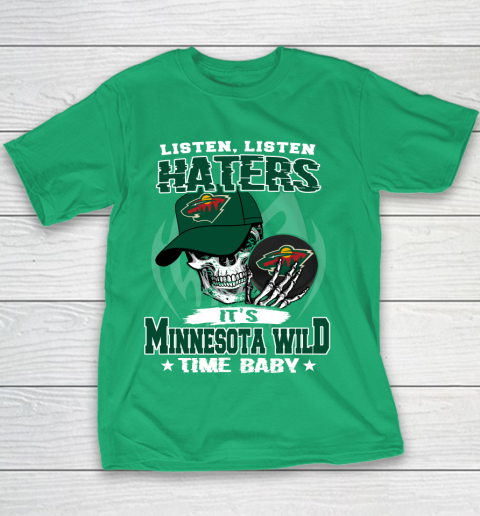 Listen Haters It is WILD Time Baby NHL Youth T-Shirt 3