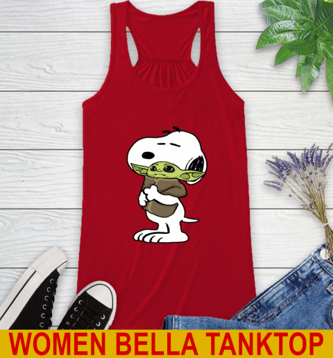 Snoopy Hugging Baby Yoda Shirt 42