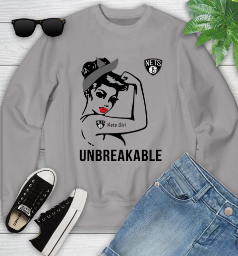 NBA Brooklyn Nets Girl Unbreakable Basketball Sports Youth Sweatshirt 2