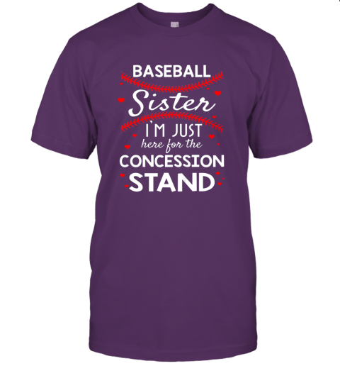 l6s3 baseball sister shirt i39 m just here for the concession stand jersey t shirt 60 front team purple