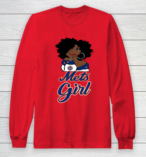 New York Metss Girl MLB Long Sleeve T-Shirt 10