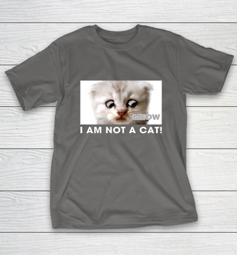 I am not a cat shirt funny video zoom call cat T-Shirt 8