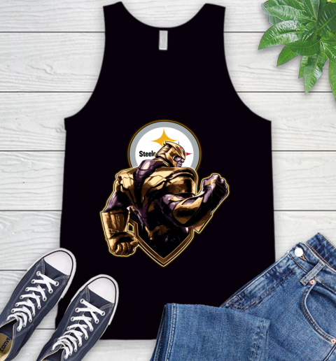 NFL Thanos Avengers Endgame Football Sports Pittsburgh Steelers Tank Top 2