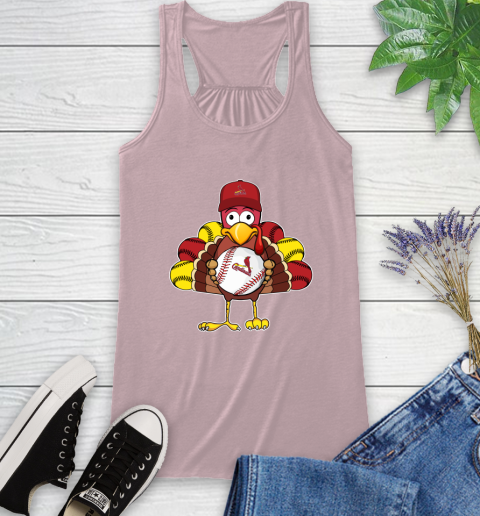 St.Louis Cardinals Turkey thanksgiving Racerback Tank 11