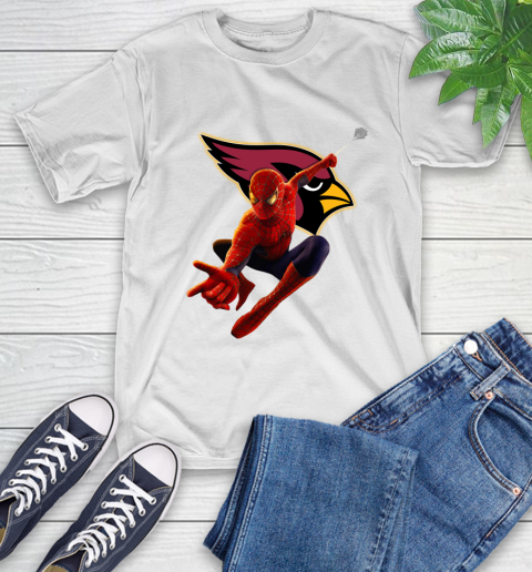 NFL Spider Man Avengers Endgame Football Arizona Cardinals T-Shirt