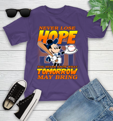 San Diego Padres MLB Baseball Mickey Disney Never Lose Hope Youth T-Shirt 3