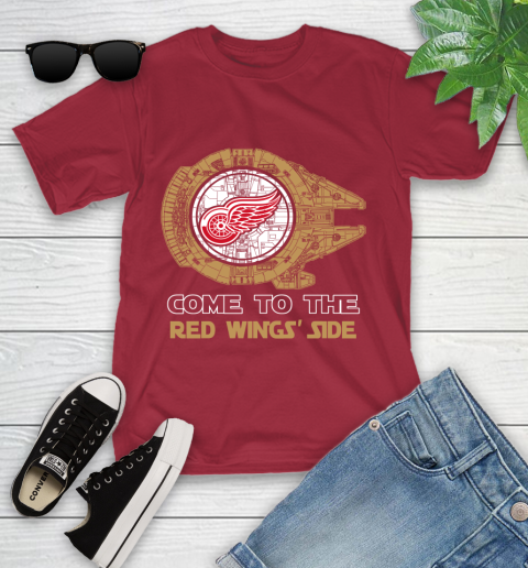 NHL Come To The Detroit Red Wings Wars Hockey Sports Youth T-Shirt 14