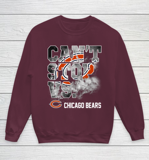 NFL Chicago Bears Can't Stop Vs Youth Sweatshirt 5 NFL Chicago Bears Can't Stop Vs Youth Sweatshirt - Image 5