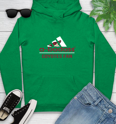 NHL A Badass Arizona Coyotes Fan Adidas Hockey Sports Youth Hoodie 9