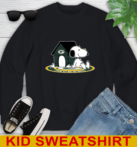 NFL Football Green Bay Packers Snoopy The Peanuts Movie Shirt Youth Sweatshirt 2