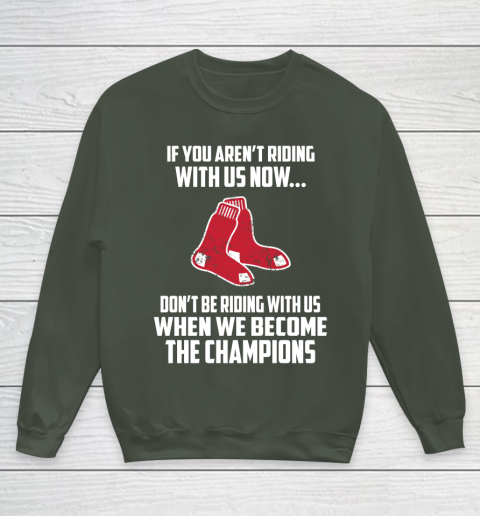 MLB Boston Red Sox Baseball We Become The Champions Youth Sweatshirt 8
