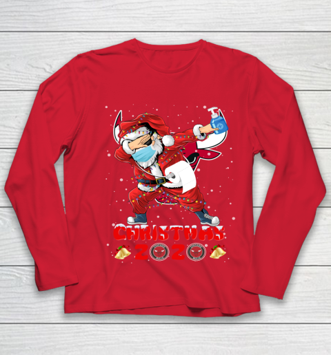 Chicago Bulls Funny Santa Claus Dabbing Christmas 2020 NBA Youth Long Sleeve 8