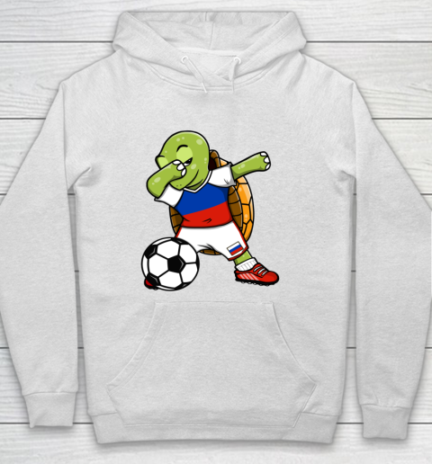 Dabbing Turtle Russia Soccer Fans Jersey Russian Football Hoodie