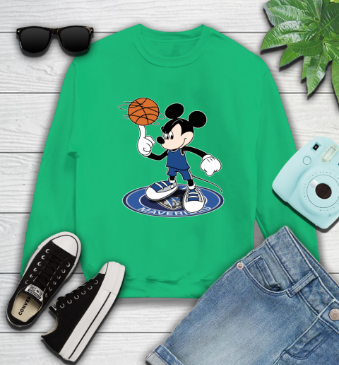 NBA Basketball Dallas Mavericks Cheerful Mickey Disney Shirt Sweatshirt 7