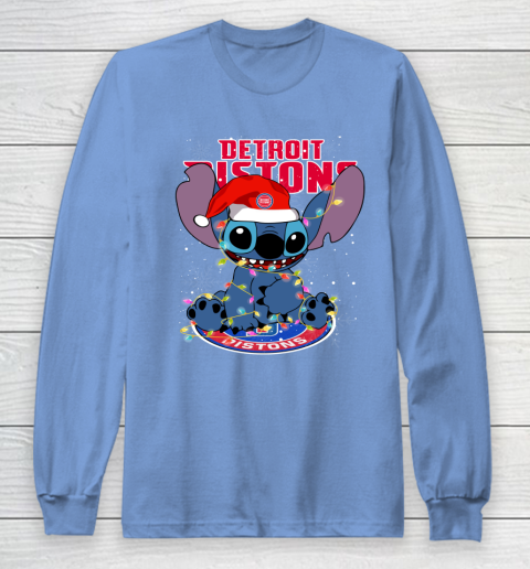 Detroit Pistons NBA noel stitch Basketball Christmas Long Sleeve T-Shirt 8