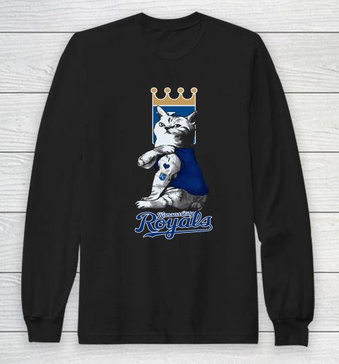 MLB Baseball My Cat Loves Kansas City Royals Long Sleeve T-Shirt