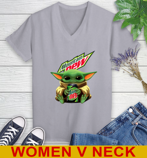 Star Wars Baby Yoda Hugs Mountain Dew Soft Drink Shirt 81