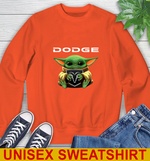 Star Wars Baby Yoda Hugs Dodge Car Shirt 27