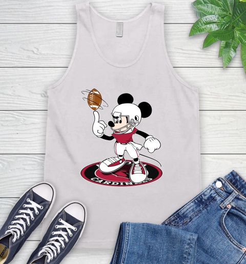 NFL Football Arizona Cardinals Cheerful Mickey Disney Shirt fish pond Tank Top 2