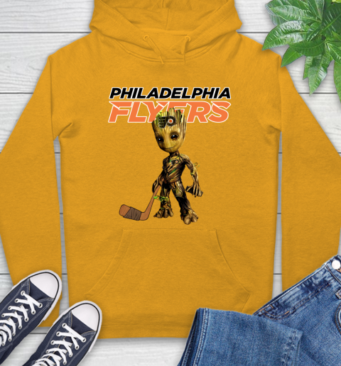 Philadelphia Flyers NHL Hockey Groot Marvel Guardians Of The Galaxy Hoodie 3