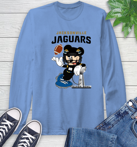NFL Jacksonville Jaguars Mickey Mouse Disney Super Bowl Football T Shirt Long Sleeve T-Shirt 11