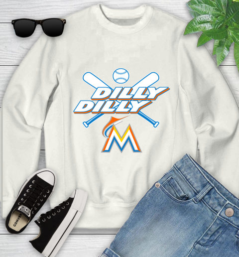 MLB Miami Marlins Dilly Dilly Baseball Sports Youth Sweatshirt