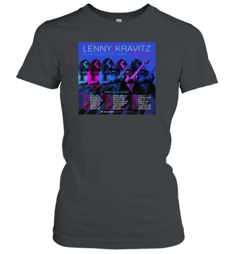 Lenny Kravitz Blue Electric Light 2025 Tour Women's T-Shirt