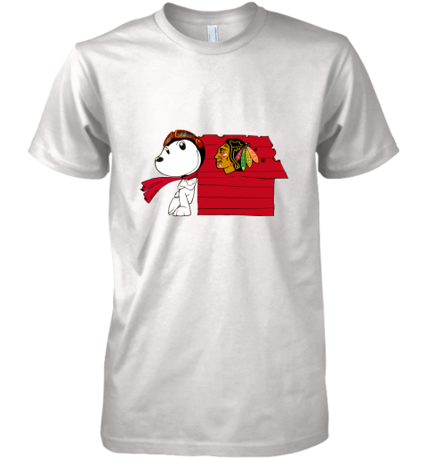 Snoopy Blackhawks Premium Men's T-Shirt