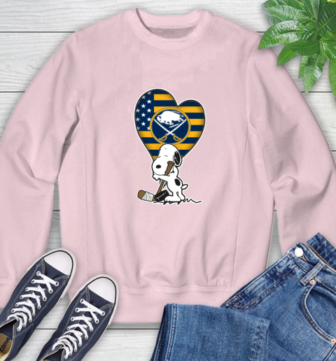 Buffalo Sabres NHL Hockey The Peanuts Movie Adorable Snoopy Sweatshirt 9