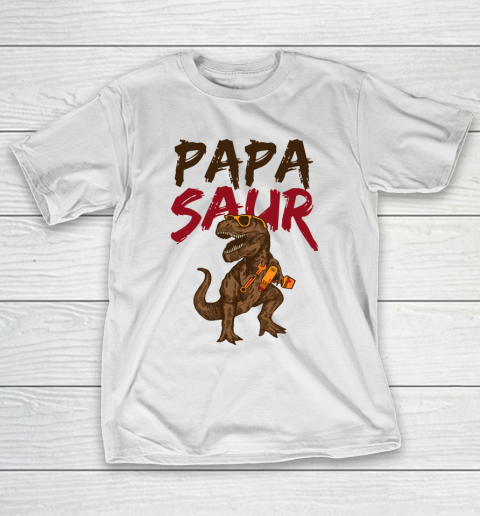 Father's Day Funny Gift Ideas Apparel  Papasaur Dad Father T-Shirt