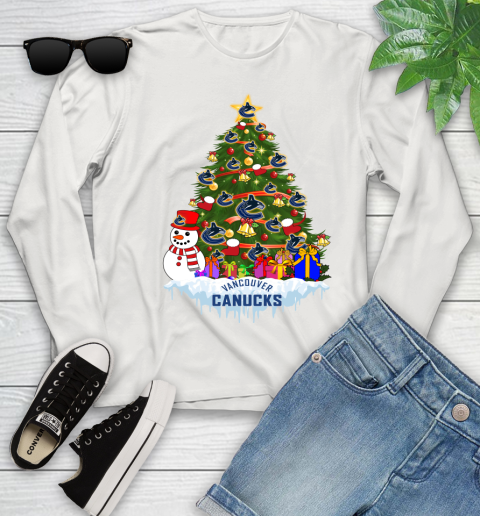 Vancouver Canucks Merry Christmas NHL Hockey Sports Youth Long Sleeve 13 Vancouver Canucks Merry Christmas NHL Hockey Sports Youth Long Sleeve - Image 13