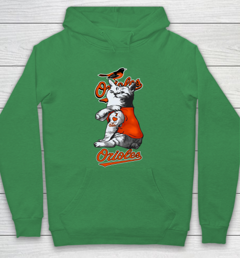 MLB Baseball My Cat Loves Baltimore Orioles Hoodie 5