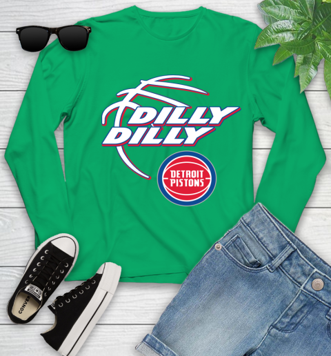 NBA Detroit Pistons Dilly Dilly Basketball Sports Youth Long Sleeve 6