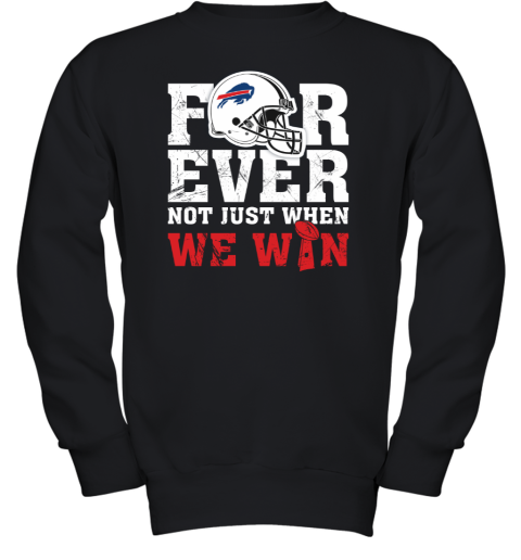 BUFFALO BILLS SLEEVE DYE '47 BOYFRIEND CREW WOMENS