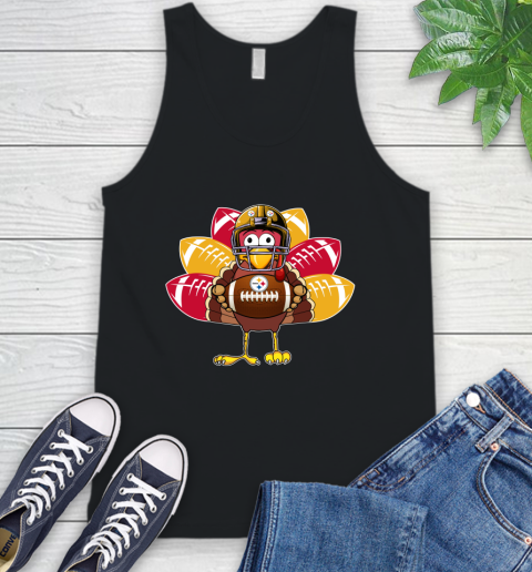 Pittsburgh Steelers Turkey Thanksgiving Day Tank Top 2
