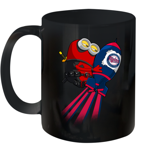 MLB Baseball Minnesota Twins Deadpool Minion Marvel Shirt Ceramic Mug 11oz