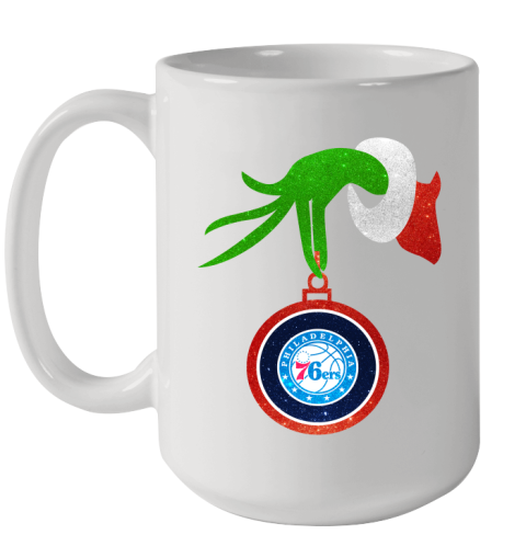 Philadelphia 76ers Grinch Merry Christmas NBA Basketball Ceramic Mug 15oz