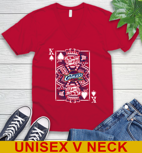 Cleveland Cavaliers NBA Basketball The King Of Spades Death Cards Shirt V-Neck T-Shirt 6