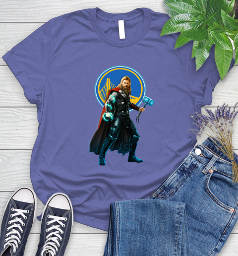 NBA Thor Avengers Endgame Basketball Golden State Warriors Women's T-Shirt 11
