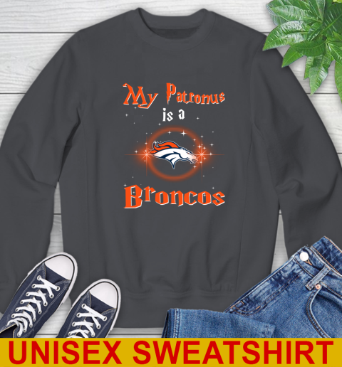 NFL Football Harry Potter My Patronus Is A Denver Broncos Sweatshirt 7