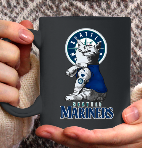 MLB Baseball My Cat Loves Seattle Mariners Ceramic Mug 11oz 2